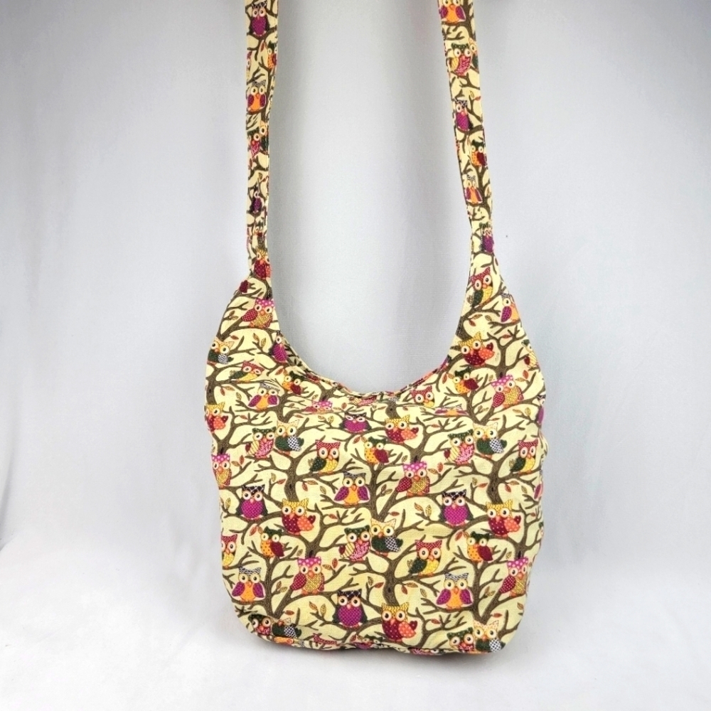 Owl long strap crossbody/ messenger bag